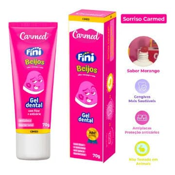 Gel Dental infantil Carmed Fini Beijos 70g