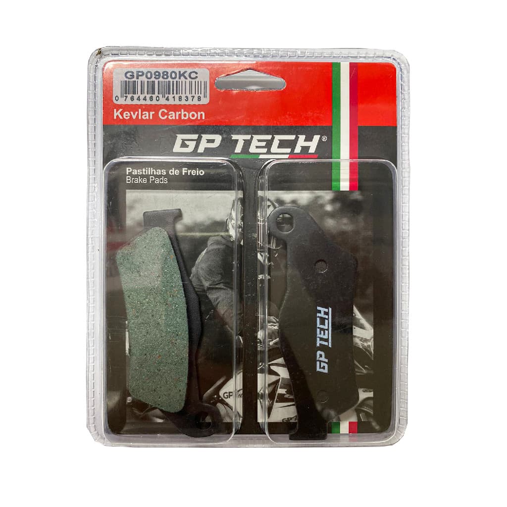 PASTILHA FREIO GP TECH 0980KC (D) YAMAHA FZ 15 FAZER 150 C/ABS  2023- / BAJAJ DOMINAR 200
