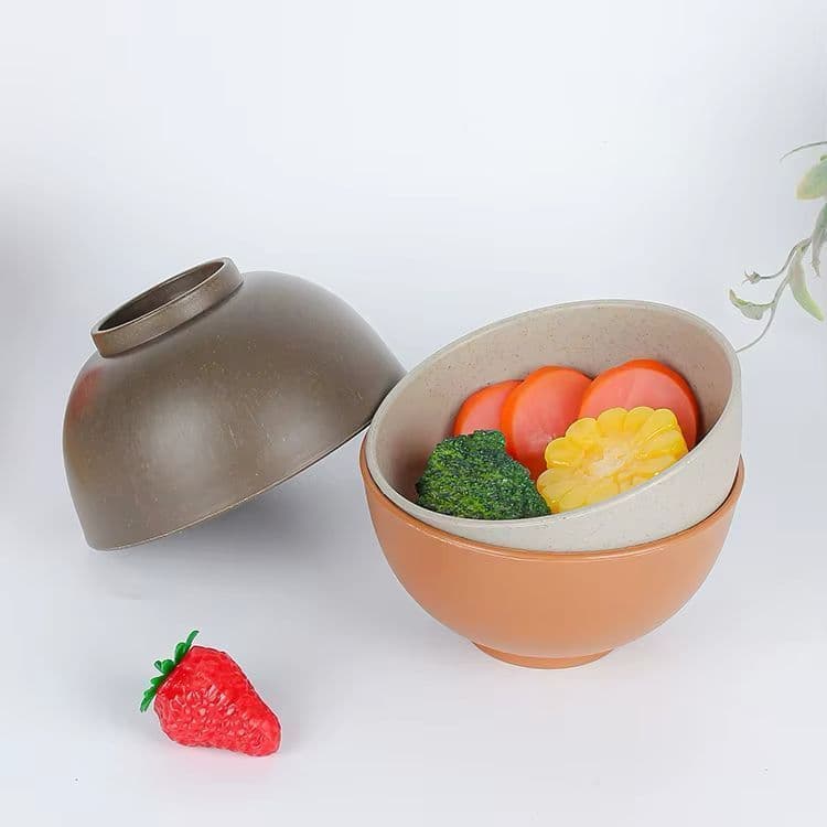 Kit Com 6 Tigelas Bowl 350ml Plástico Resistente – Pote Multiuso para Cereais, Açaí, Sobremesa e Salada