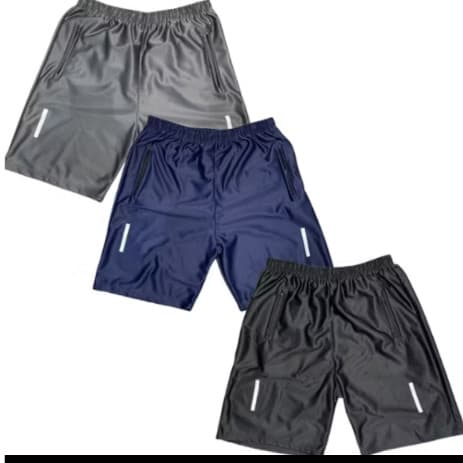 KIT COM 3 Bermudas Shorts Calção REFLETIVO Dry Fit Esportivo Masculino Academia 2026