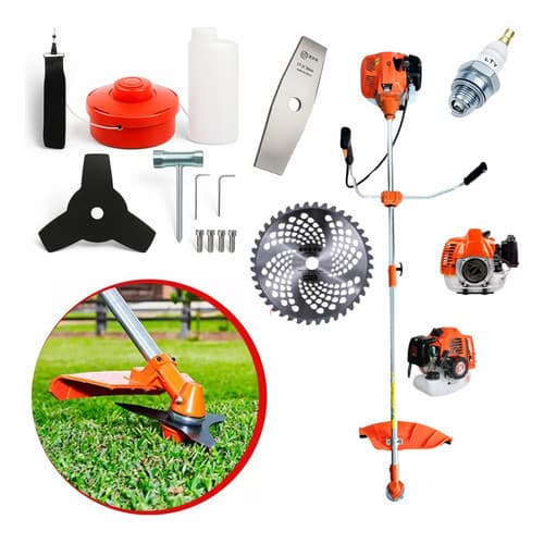 Roçadeira Profissional 5 em 1 a Gasolina 75cc 3.5HP – Potente, Multifuncional e Completa para Jardim e Campo