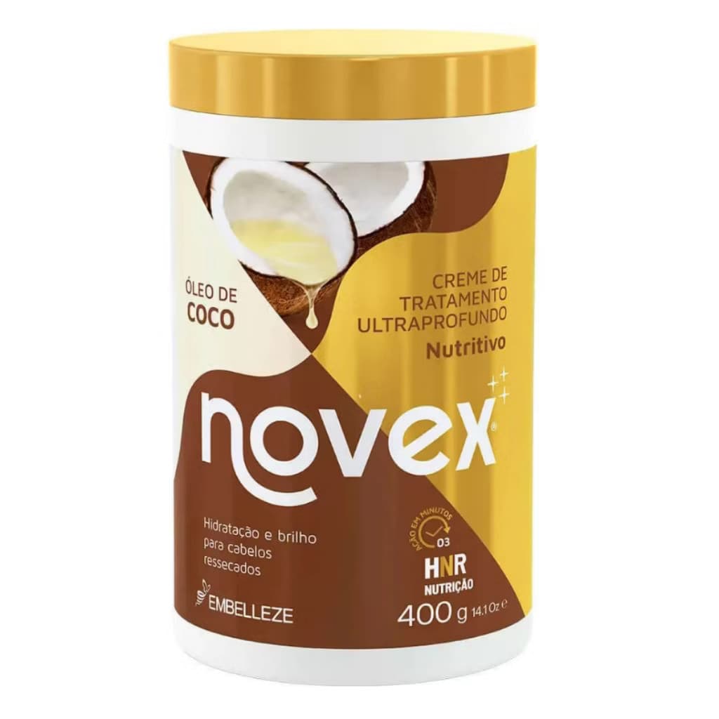 Creme Novex óleo De Coco  Hidratação Profunda e Brilho Embelleze 400g