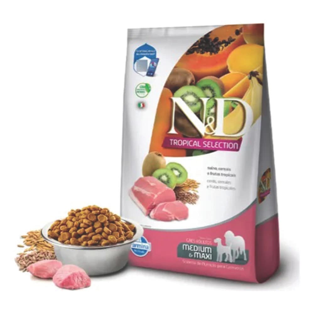 Ração ND N&d Tropical Cães Adultos Med Maxx Suino 10kg
