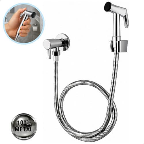 Kit de Ducha Higiênica Para Banheiro Completa Luxo núcleo da válvula de cobre 1,20m Chuveirinho Privada carol