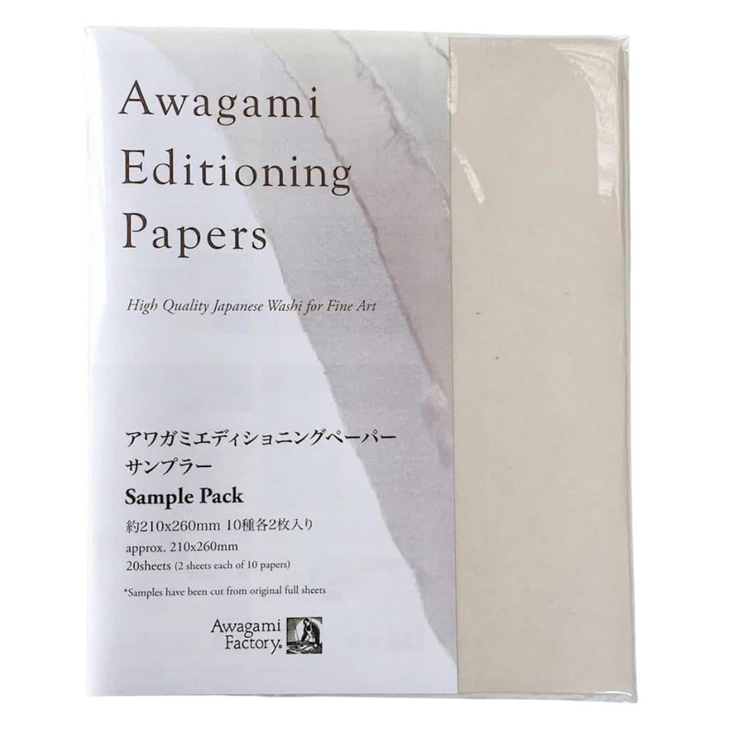 Papel Japonês Editioning Awagami Pack com 20 Folhas Sortidas 21x26cm - 8990176