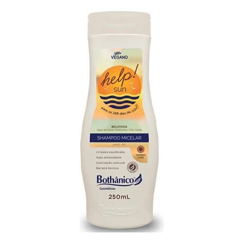 Shampoo Micelar 250mL Help! Sun | Bothânico Cosméticos