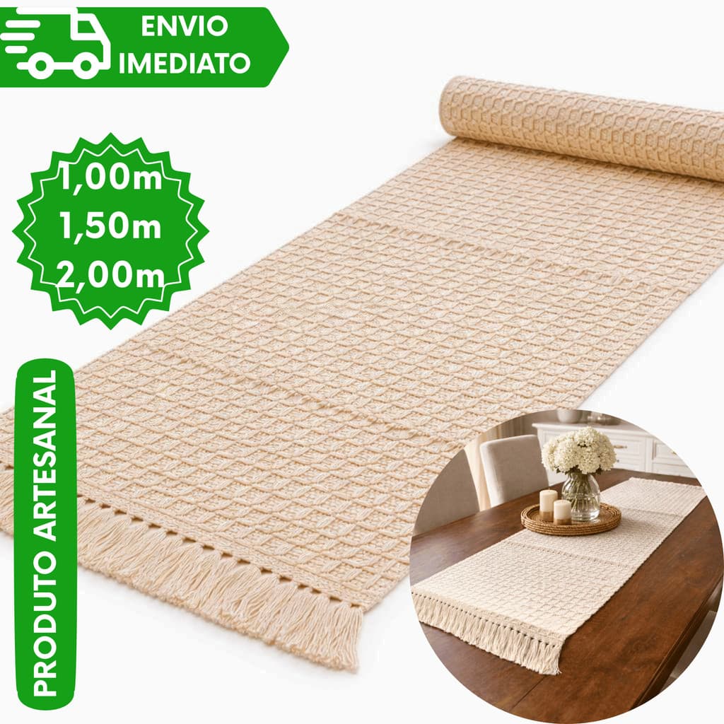 Trilho  de Mesa Caminho de Mesa Longa Duração Artesanal Decorativo Para Mesa Posta Sala Jantar Festa