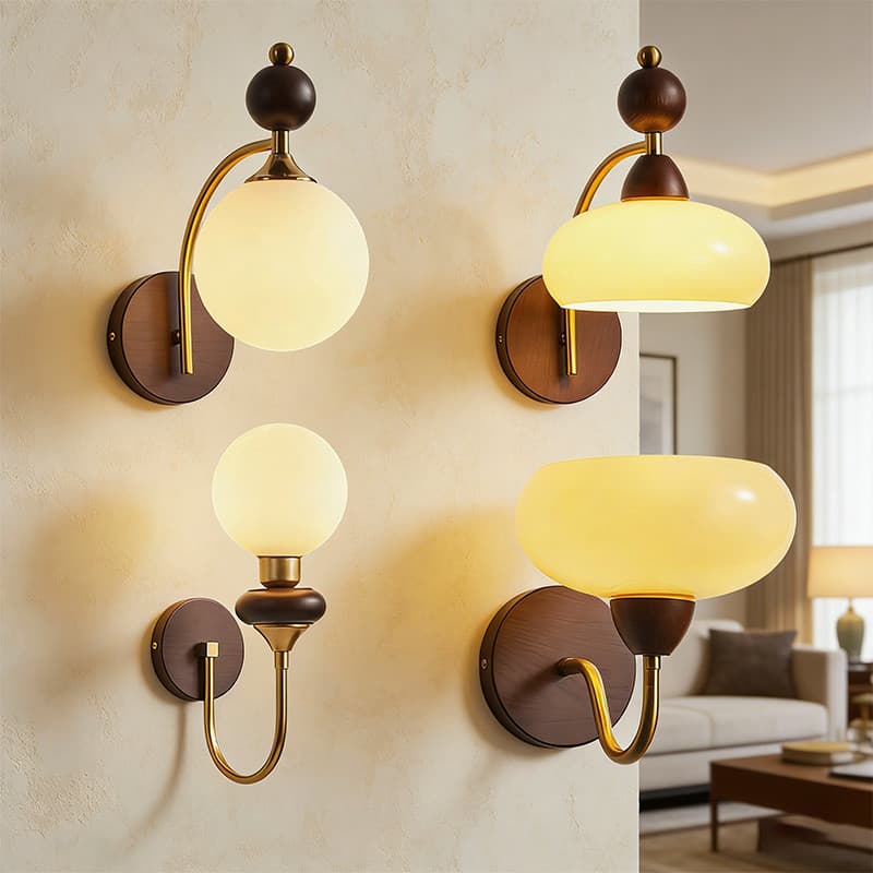 Lâmpada De Parede Decorativa De Restaurante Nórdico Para Sala De Estar , Corredor , Quarto Retro Led Moderna Simples