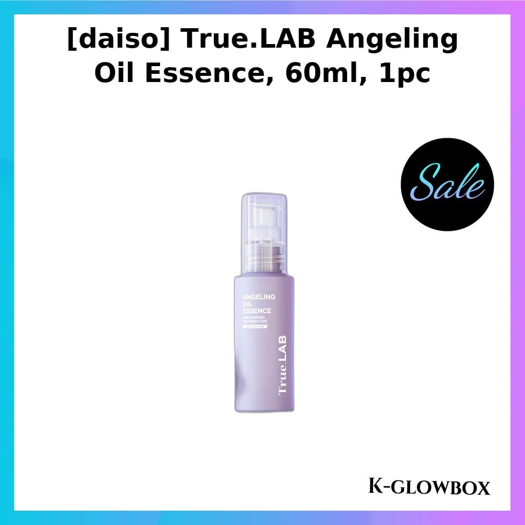 [daiso] True.LAB Angeling Oil Essence , 60ml , 1 Unidade/Óleo Para Cabelo Coreano/Brilho Leve/100 % Genuíno Por kglowbox