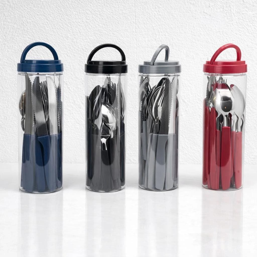 Jogo de Talheres kit com 25 peças inox para casa e restaurante，LH