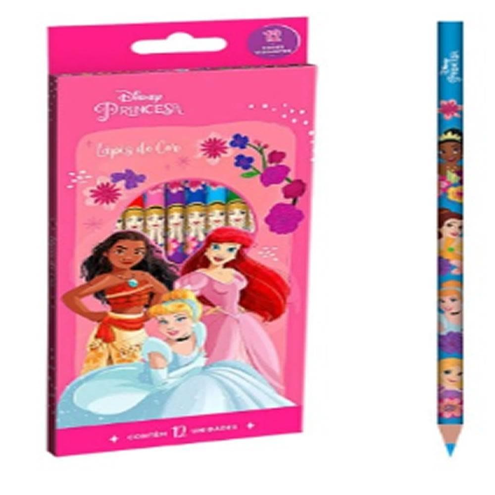 LAPIS DE COR C/12 PRINCESAS