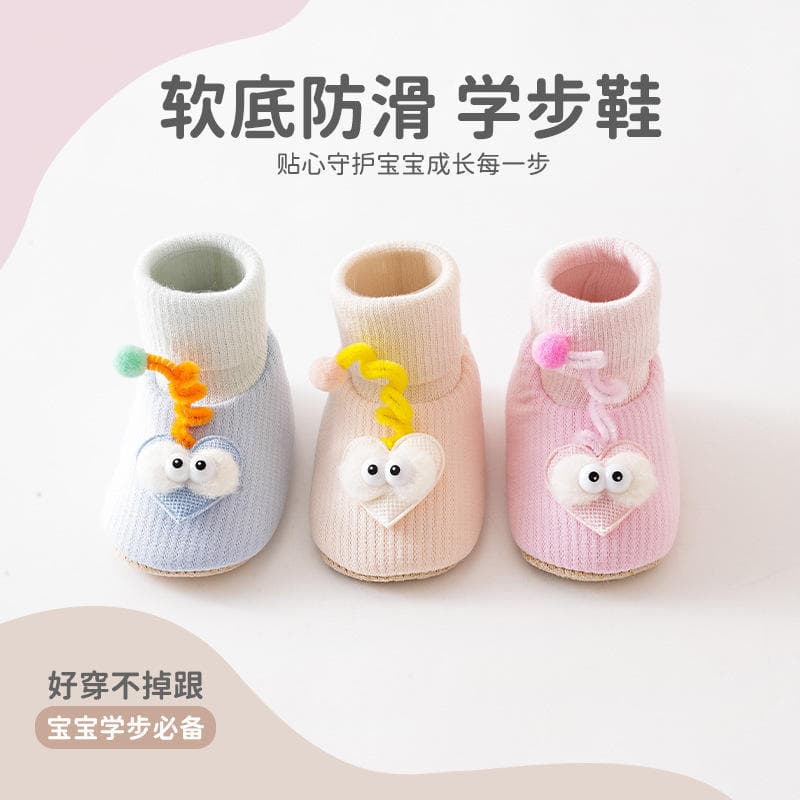 25 sapatos de bebê meias sapatos de chão recém-nascidos sapatos de caminhada da criança do bebê dos desenhos animados me