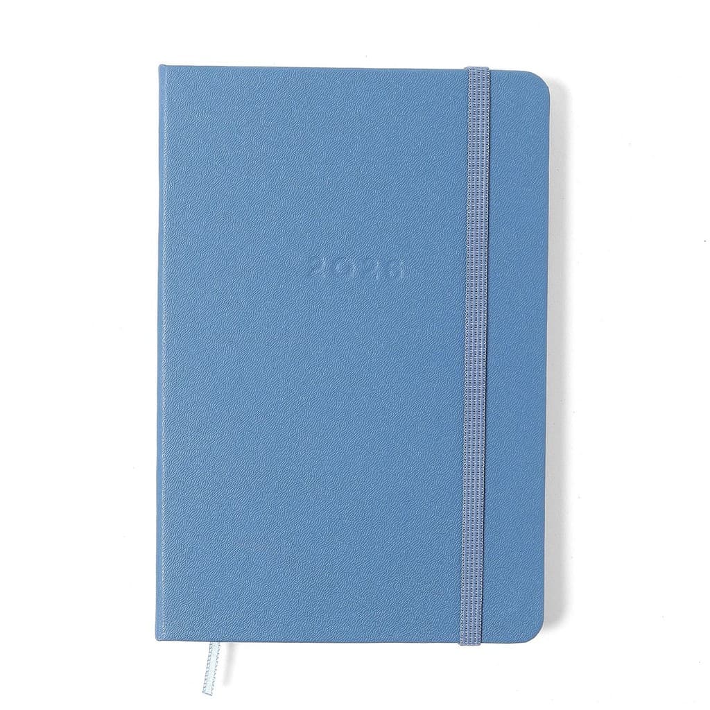Agenda Planner 2026 Clássica Semanal Anotações 14x21 Azul Celeste