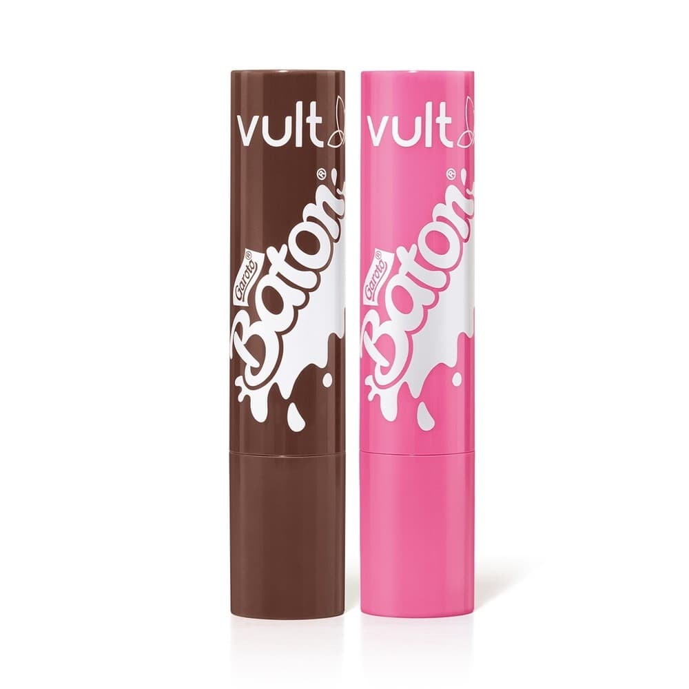 Combo Vult & Baton: Gloss Stick Marrom 2g + Gloss Stick Rosa 2g