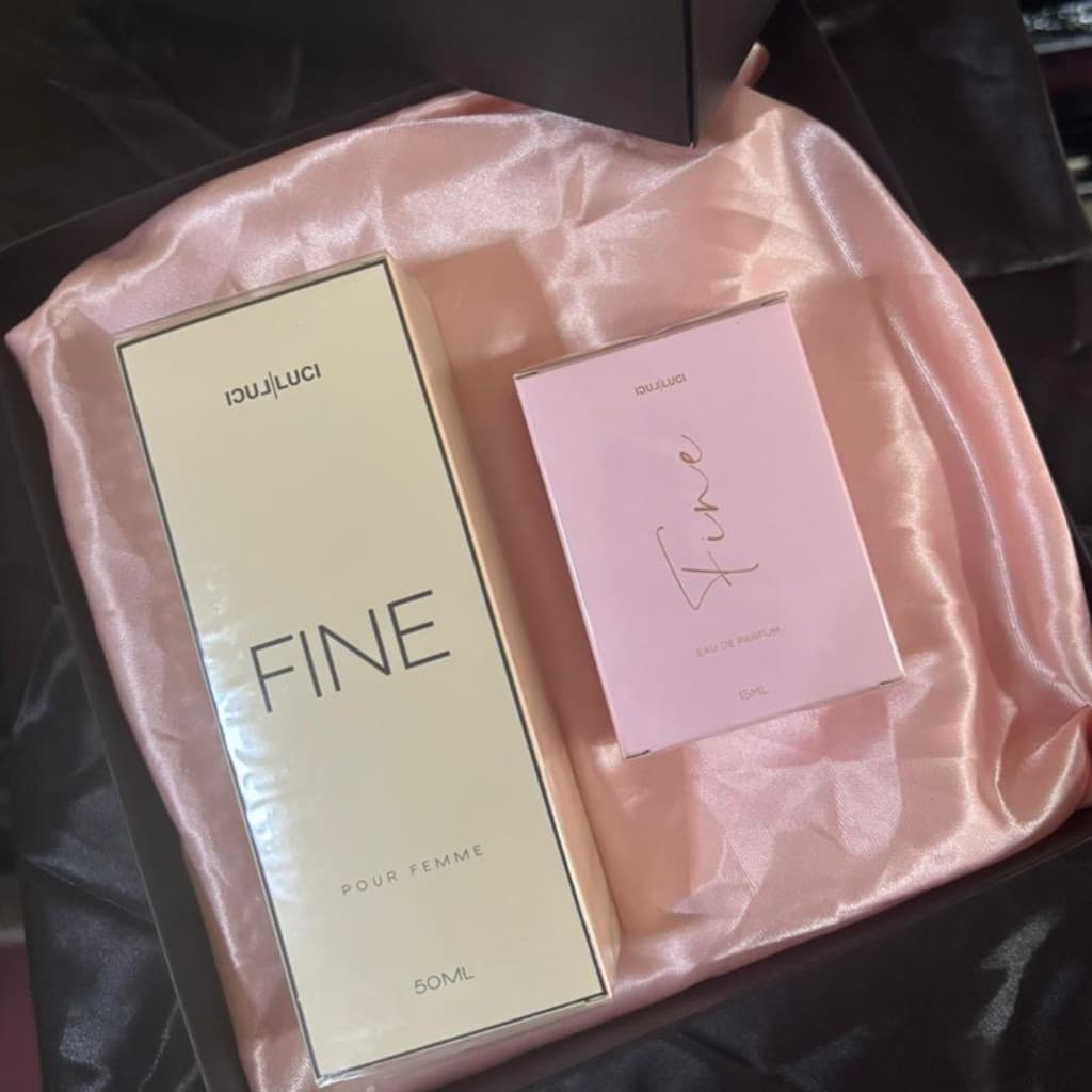 Perfume F75 Luci Luci 50ml e 15ml Chipre Floral Caixa Presente