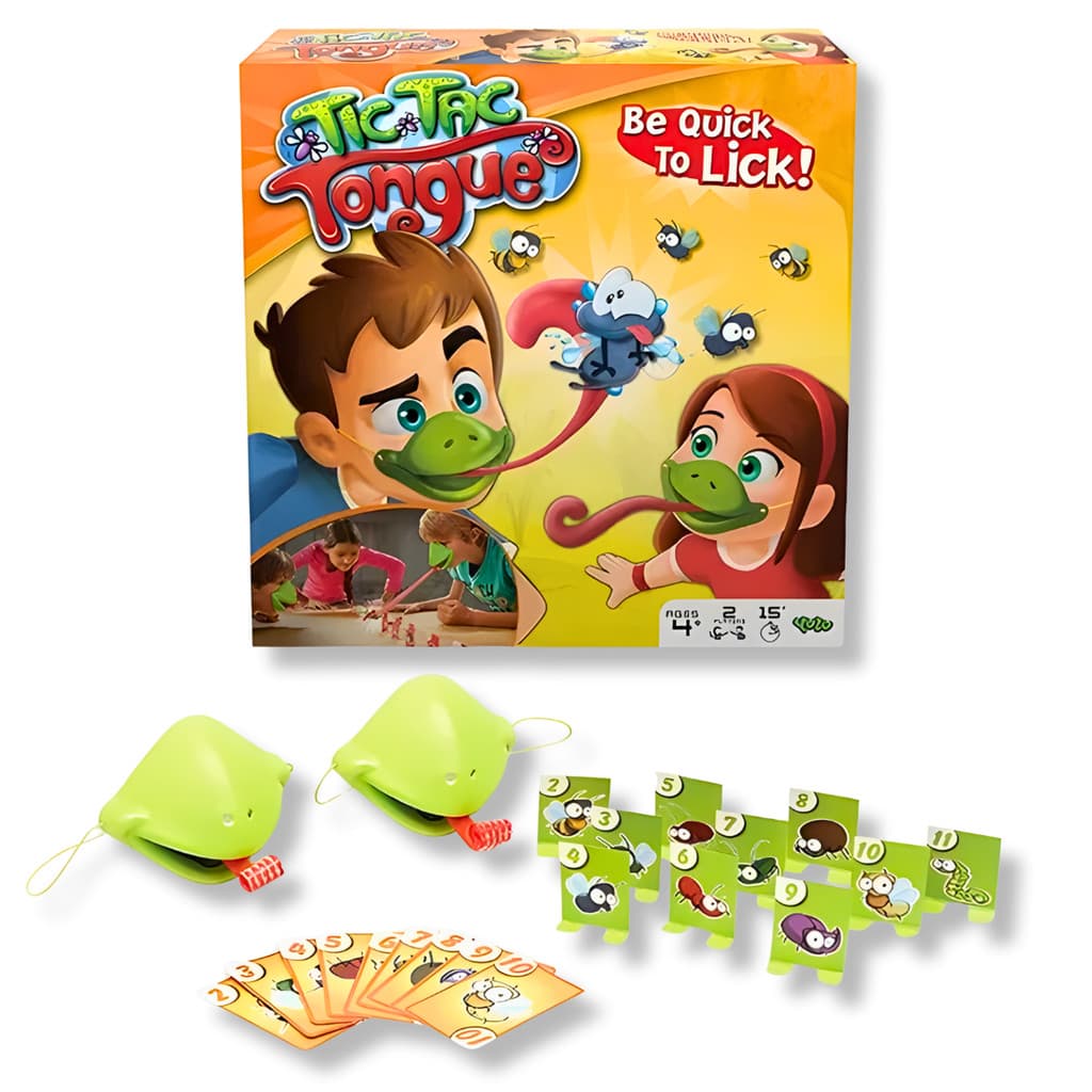 Jogo Infantil Brinquedo Cara De Camaleão Língua De Sogra