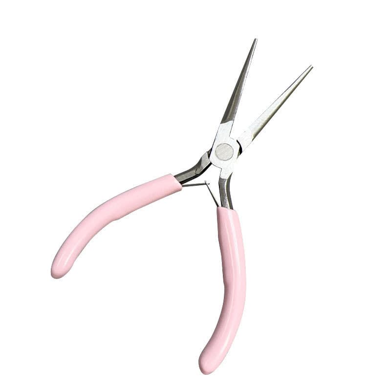 Pointed nail trimming tweezers, a professional nail lengthening and shaping tool.