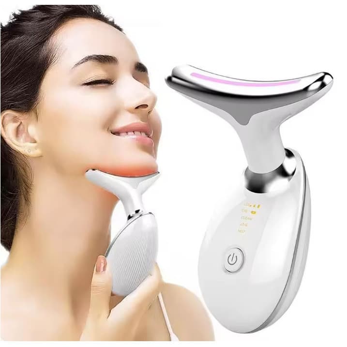 Massageador Facial Led Tratamento Lift Fototerapia Para Rosto dispositivo de beleza vibração facial anti rugas NOVETE