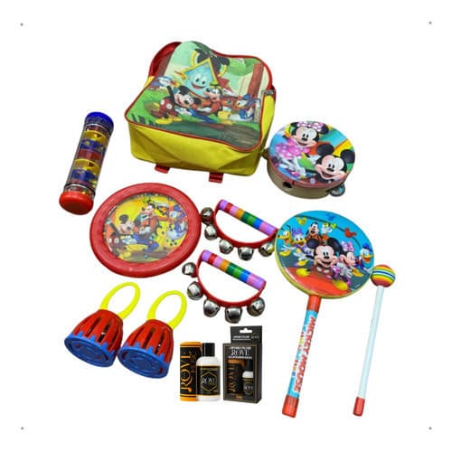 Kit Bandinha C/6 Instrumentos Infantis Mochila Phx Funhouse  Colorido