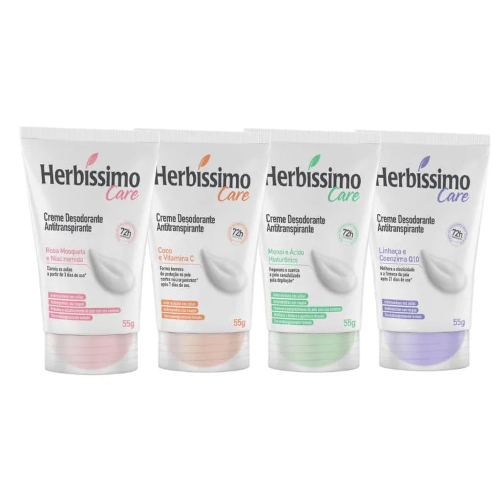 Desodorante Em Creme Herbíssimo Care 55g Bisnaga