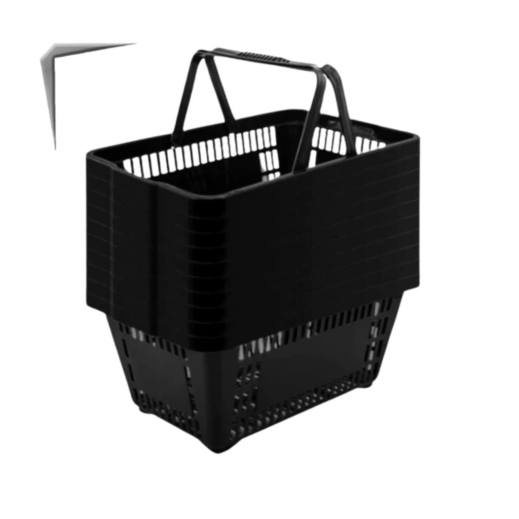 Kit Cestinha Plástica de Supermercado Reforçadas – Atacado para Lojas, Mercados, Conveniência - Envio Imediato