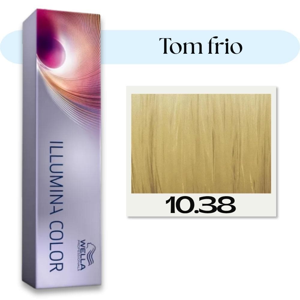 Wella Professionals Illumina Color 10.38 Louro Clarissimo Dourado Perola - Coloração 60ml