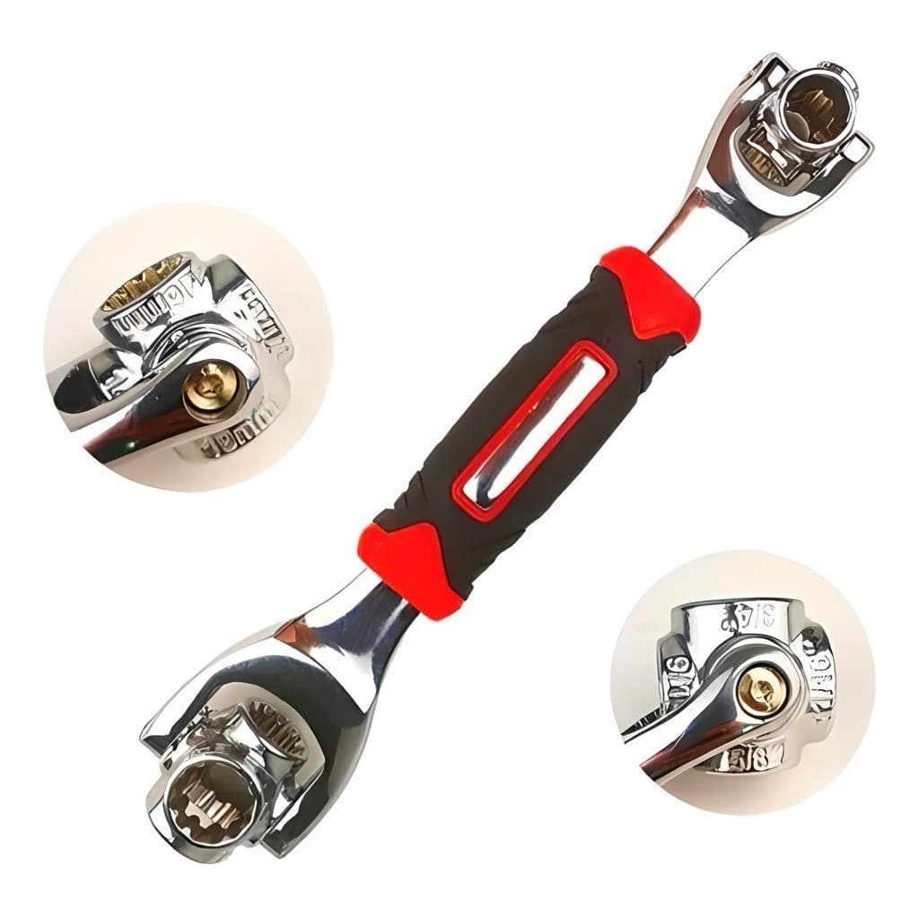 FERRAMENTA CHAVE DE APERTO 48 EM 1 UNIVERSAL 360° COM 8 MEDIDAS PORTÁTIL PRÁTICA PARA MANUTENÇÃO