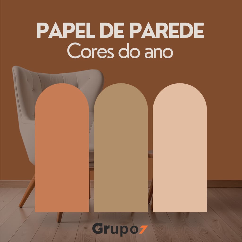 Papel de Parede Para Decoração Quarto Sala Cores Lisas Tendência Tons Marrom Autocolante Lavável