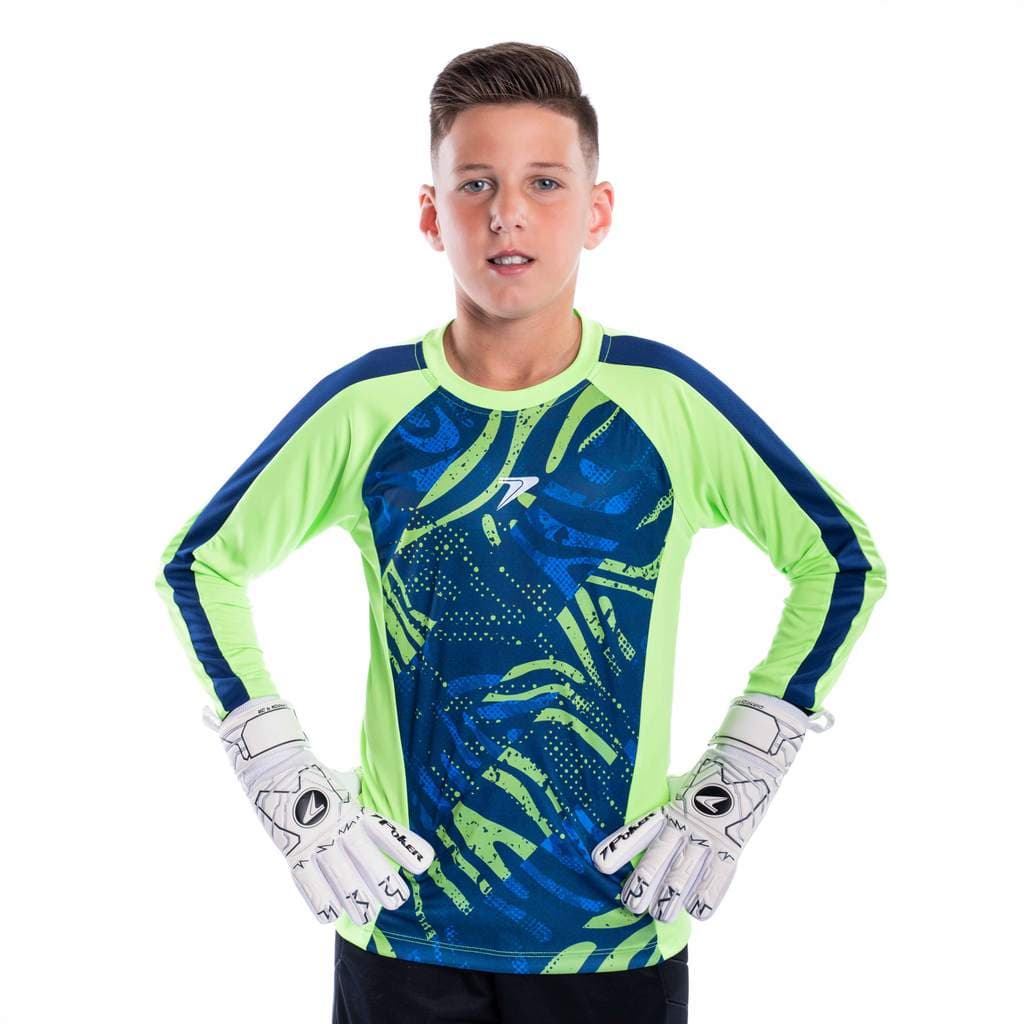 Camisa De Goleiro Poker Infantil Sublimada Defender M/L 04524