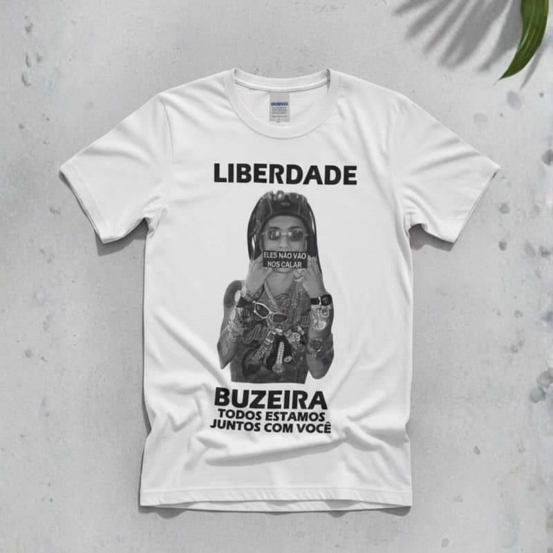 Camiseta Buzeira Liberdade - Blusa T-Shirt Homenagem ao Ídolo Favelado Investidor