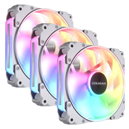 Kit Cooler Fan Cougar APOLAR 120, ARGB, 3x120mm, WHITE - 3MAPR12A3.0002