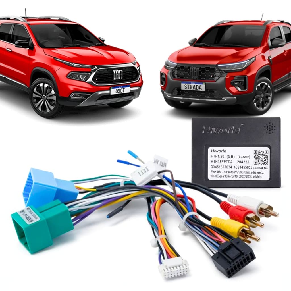 Chicote Interface Canbus Comando Volante Strada Toro 21 A 26 P/ Comandos de Volante Plug and Play