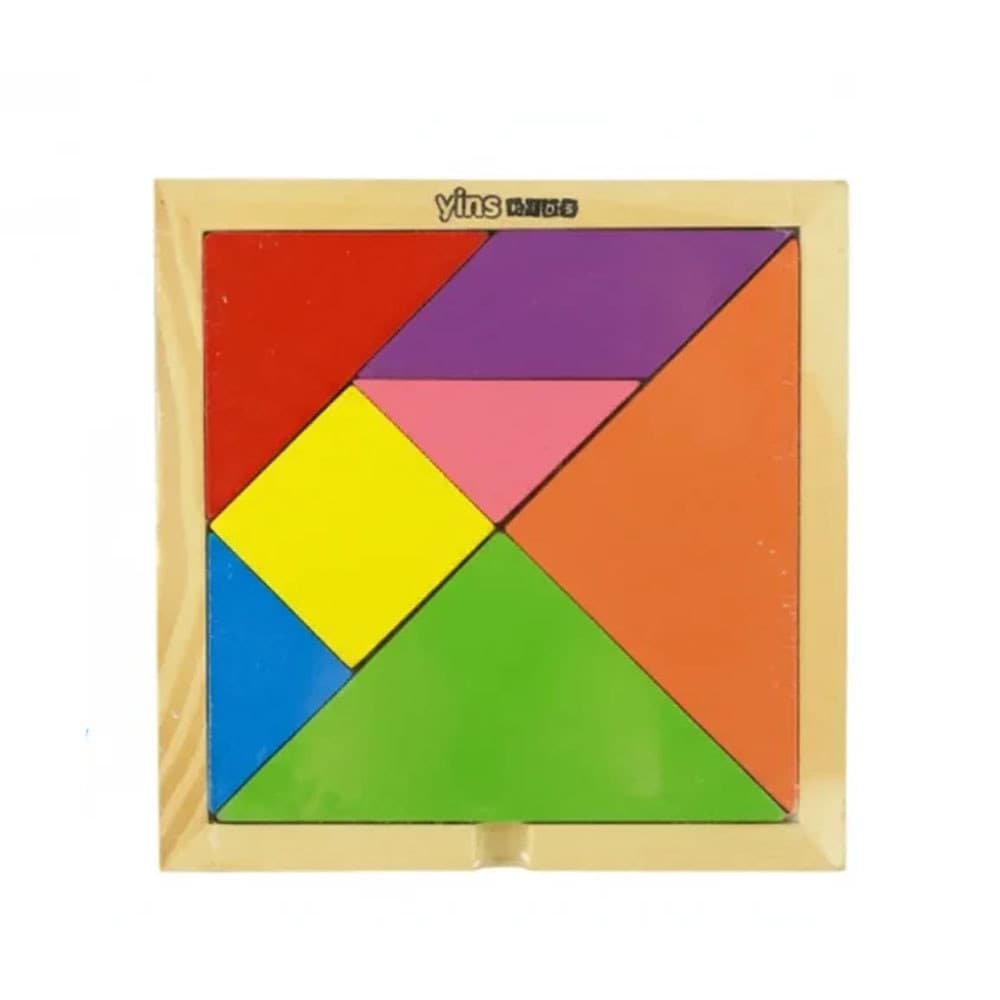 Brinquedo Pedagógico Tangran Jogo de Encaixe Montessori