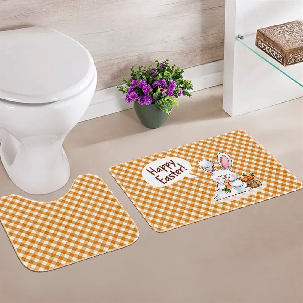 Jogo de Tapetes Banheiro Páscoa – Visual Clean e Aconchegante