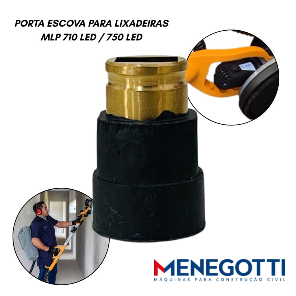 Peça de Reposição Lixadeiras - Porta Escova de Carvão - Lixadeira MLP 750 LED Original