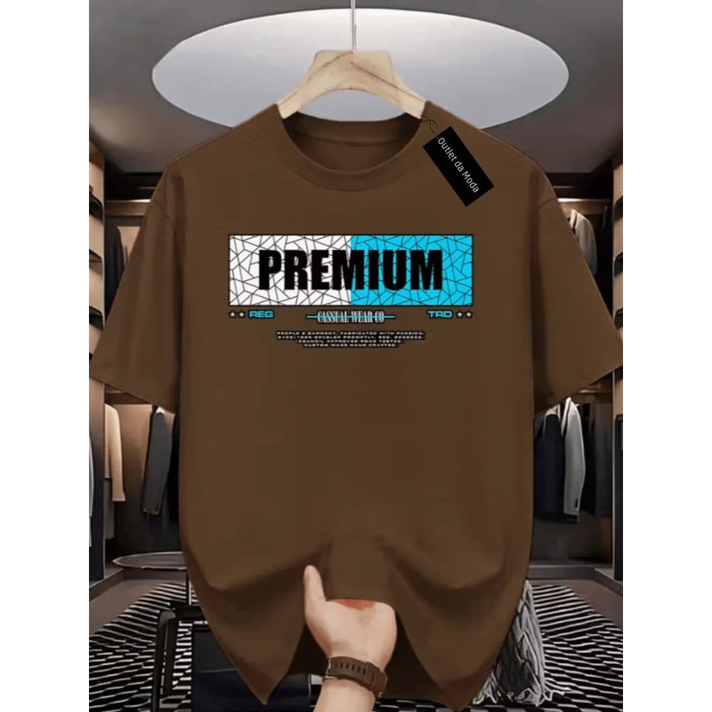 Camiseta masculina Estampada PREMIUM red