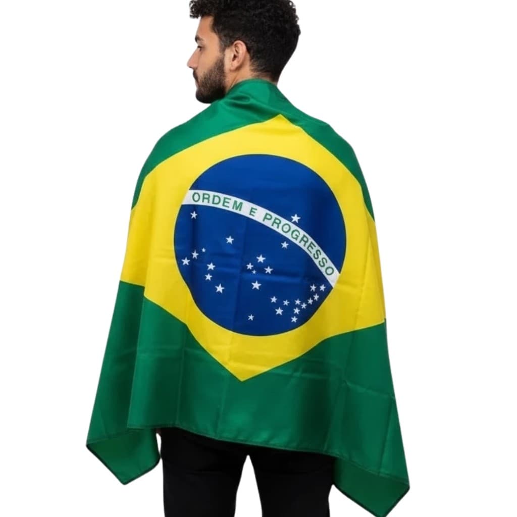 Bandeira Do Brasil Grande Oficial 150cm X 90cm 1,5m X 0,90m Copa Do Mundo Futebol Seleção Times Nação Brasileiro Eleição