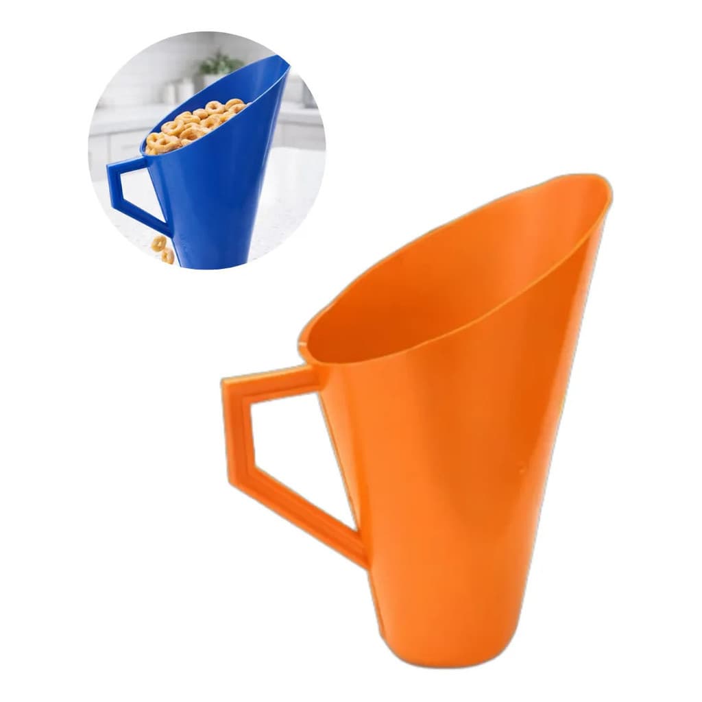 Concha Para Grãos Ração Cereais 275ml Com Alça Colorida