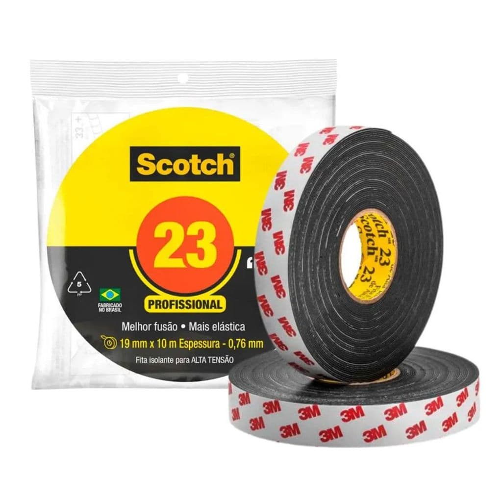 HB002185603 FITA ISOLANTE 23 SCOTCH AUTOFUSAO PRETA 19MMX10M 3M