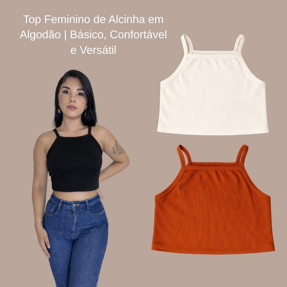 Blusa feminina Regata alcinha promoção Textura Macia Modelagem Justa Moderna Conforto Diário Top Stretch Soft Curve  KI