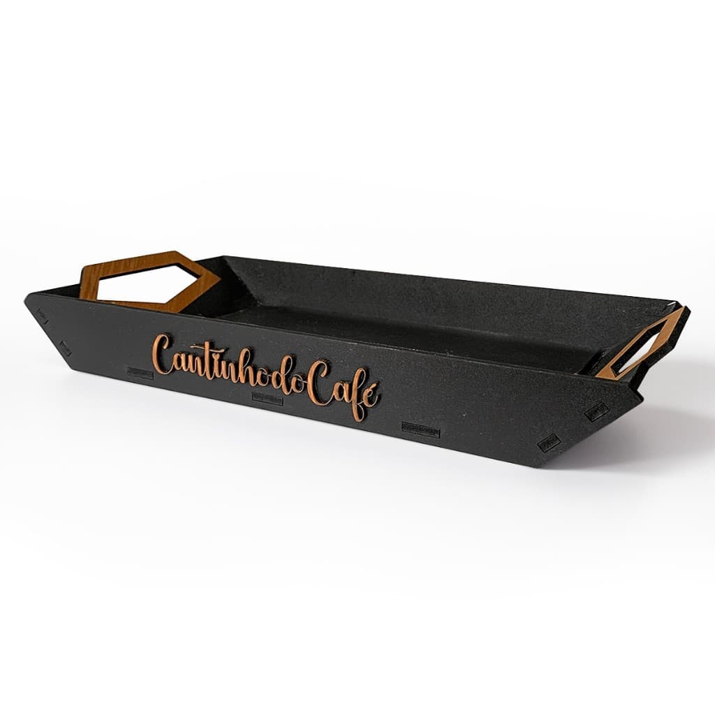 Kit Cantinho do Café – Bandeja MDF Decorativa + Plaquinhas de Parede | Estilo Rústico Charmoso