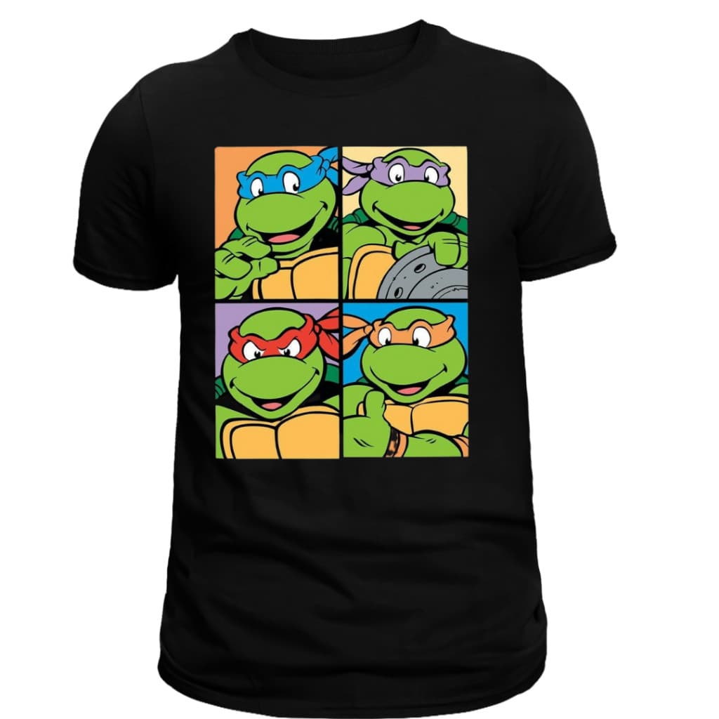 Camiseta Unissex - Tartarugas Ninja Desenho Animado - 100%Algodão - Raquelli Store