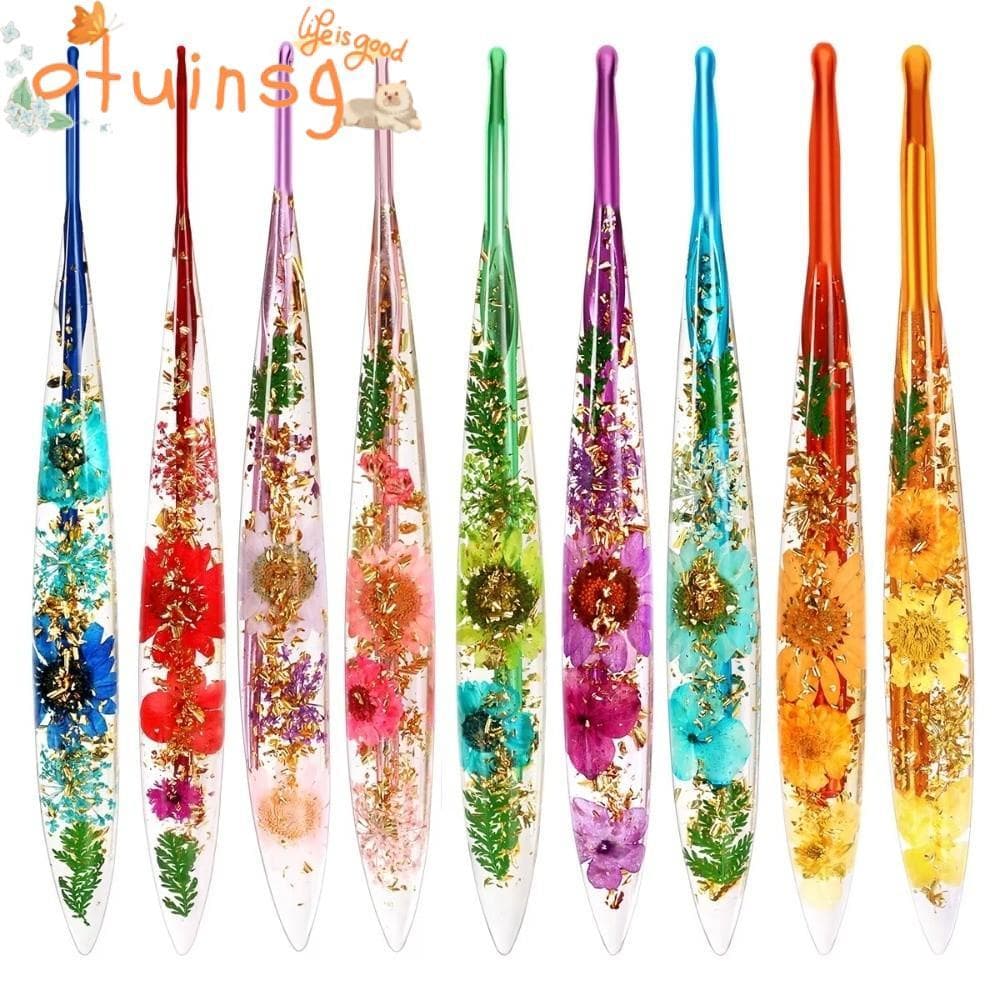 Agulha De Tricô OTUINSG , Ferramentas , Gancho De Crochê Antiderrapante , Tecelagem De Fio De 2.0-6.0 Mm