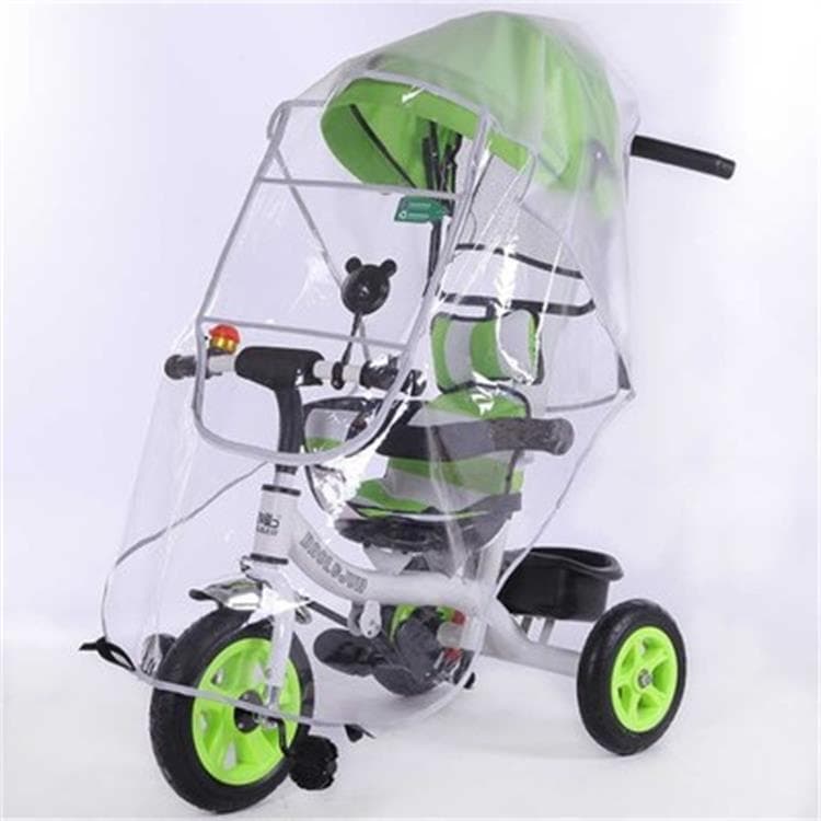 Triciclo infantil à prova de vento capa à prova de chuva carrinho de bebê carrinho de bebê bicicleta à prova de vento ca