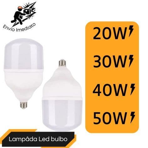 Lampada LED Alta Potência Super Branca E27 Econômica Ultra Brilhante Bivolt Branco Frio 6500K