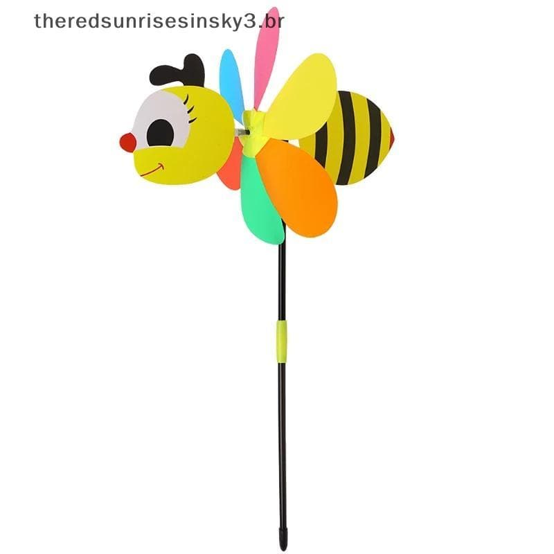 TSBR Venda 3D Grande Animal Abelha Moinho De Vento Girador Whirligig Quintal Decoração De Jardim .