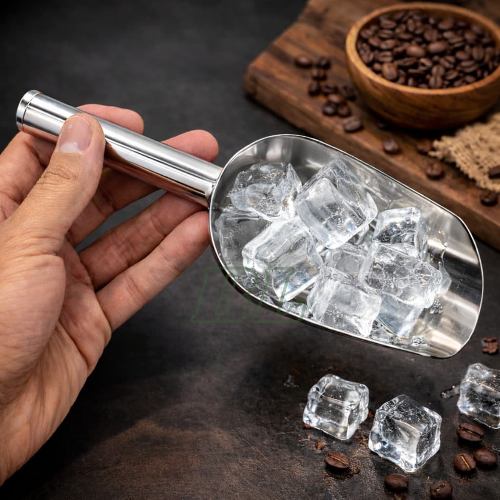 Pá de Aço inox Pazinha Concha Pegador Gelo Cereais Grãos