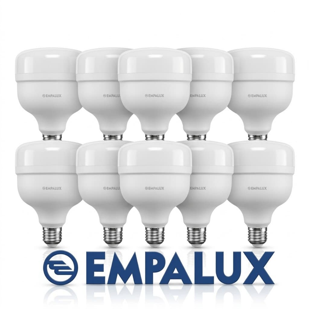 Kit 10 Lâmpadas LED 30W Empalux E27 Luz Branca Fria 6500K Econômica