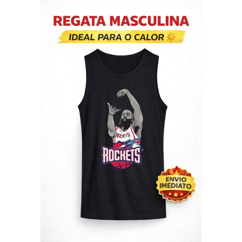 Camiseta Regata Masculina Basquete Estampada Camisa Basket Academia Treino Verão