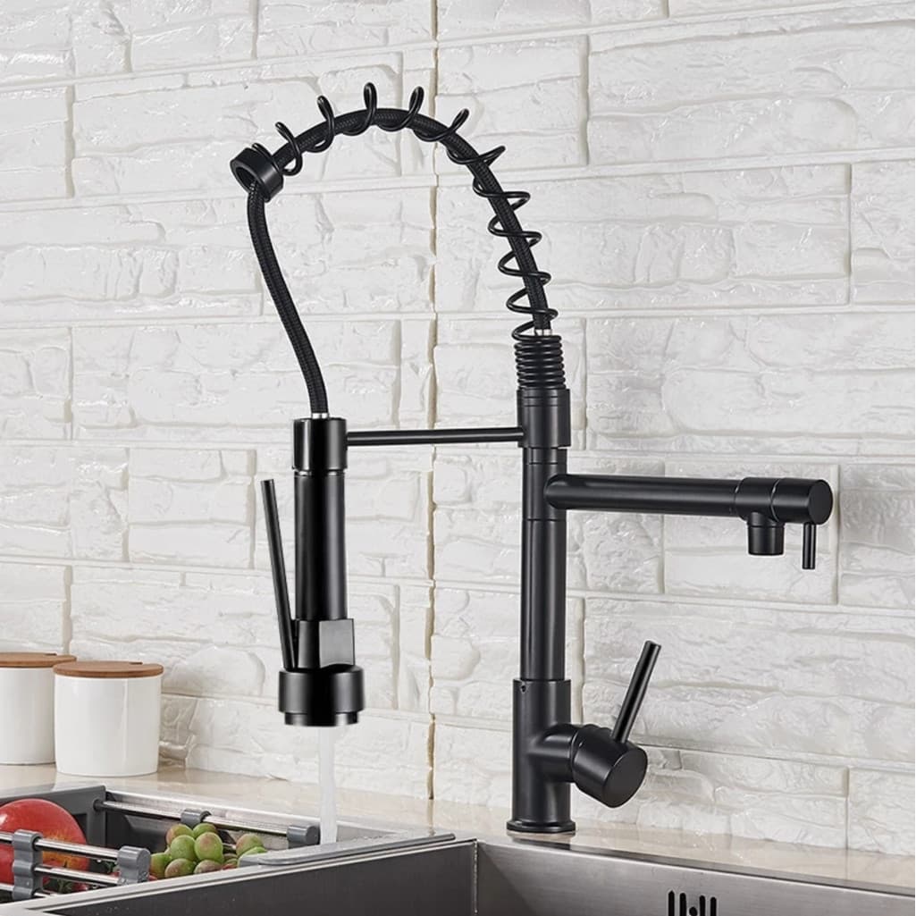 Torneira De Cozinha Gourmet Alça Com Extensor De Spray Tubo De Flexível Superior Para Ajuste bom